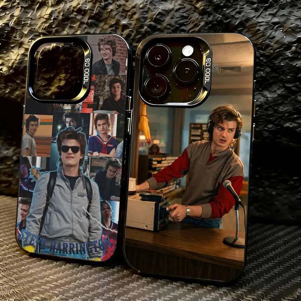 

S-steve H-harrington Phone Case For iPhone 17,16,15,14,13,12,11 Plus,Pro Max,XS,Colorful Silver Phone case Funda Cover