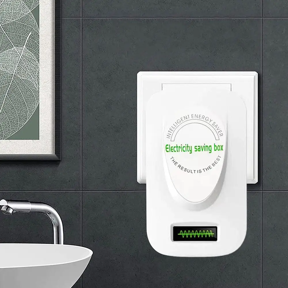 US 50~60HZ Home Electricity Saving Box ABS Flame Retardant  Energy Economist Electric Power Saver Box Device