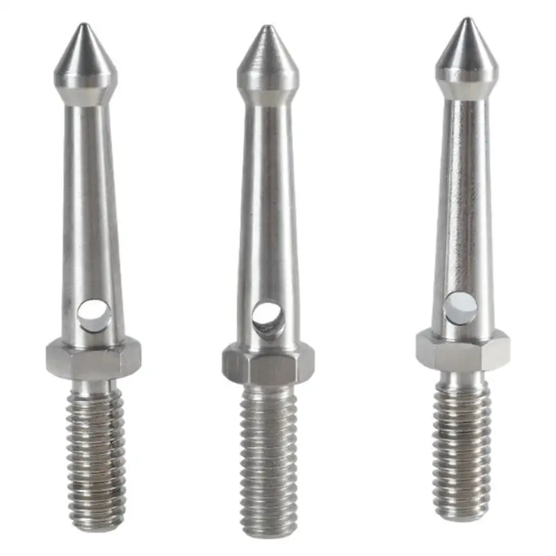 31BA TRUPOD FOOT Spikes ، 3 COUNT 3/8INCH THROW TROHE TRUPOD STELIZERS 80MM TRUPOD FOOT #4