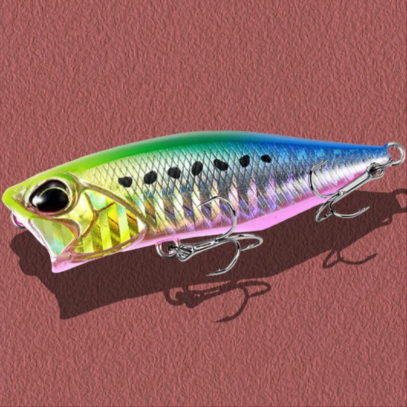 توبواتر الصيد السحر بوبر خشخيشة الطعوم العائمة الاصطناعي 9 جرام 64 مللي متر ل باس سمك السلمون المرقط معدات الصيد الثنائي واقعية بوبر 64