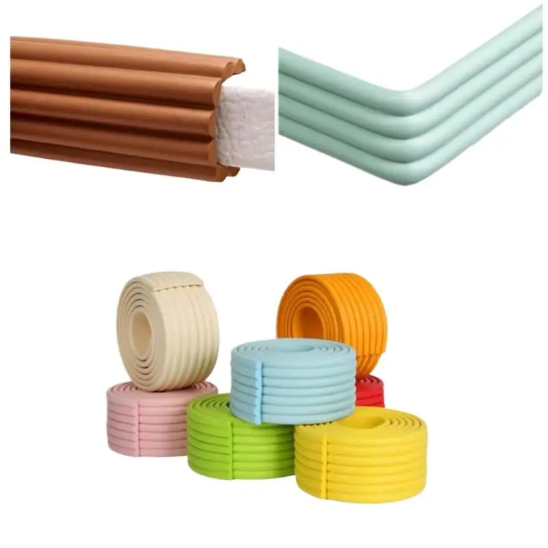 子供用衝突防止クッションエッジガード1個、無料テープ付き2Mフォームバンパー、ベビーセーフティデスクおよびテーブルコーナープロテクター