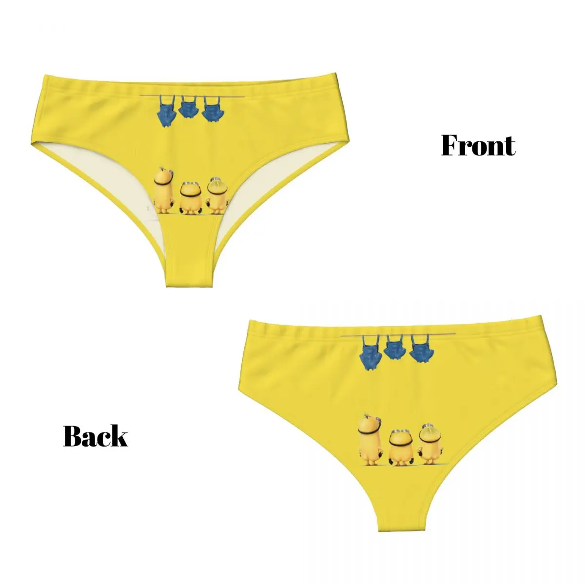 Mutandine carine M-Miniones da donna personalizzate, slip anime elasticizzati