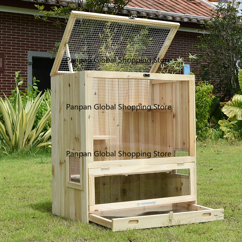 

mizable Totoro Cage Full Solid Fir Natural Villa Home