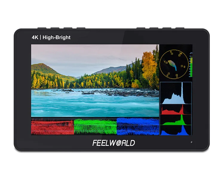 

FEELWORLD 6 inch 4K high brightness on camera field with HDMI input and output