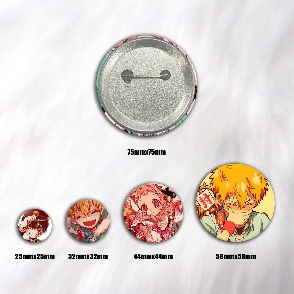 A-k-Kou H-Hanako Kun Yashiro Cartoon Round Brooches On Backpack Jacket Acrylic Button Pins Collection Gifts
