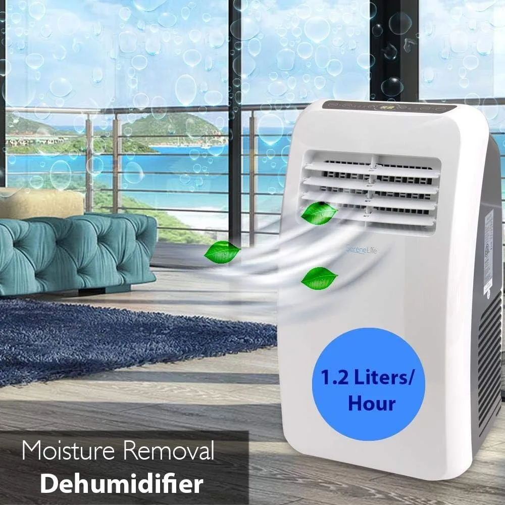 AC portabel 3-in-1 dengan fungsi Dehumidifier bawaan, Mode kipas, Remote kontrol, Kit knalpot pemasangan jendela lengkap