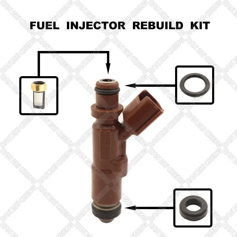 

Fuel Injector Service Repair Kit Filters Orings Seals Grommets for Toyota DAIHATSU MIRA L250S EFSE 23250-97209 23209-97209