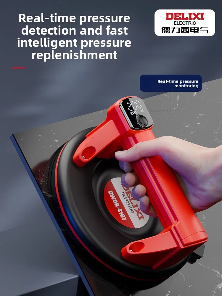 Heavy Duty Electric Vacuum Suction Cup With Auto Air Replenishment Powerful Lifter For Glass Floor Tile Installation - view 2