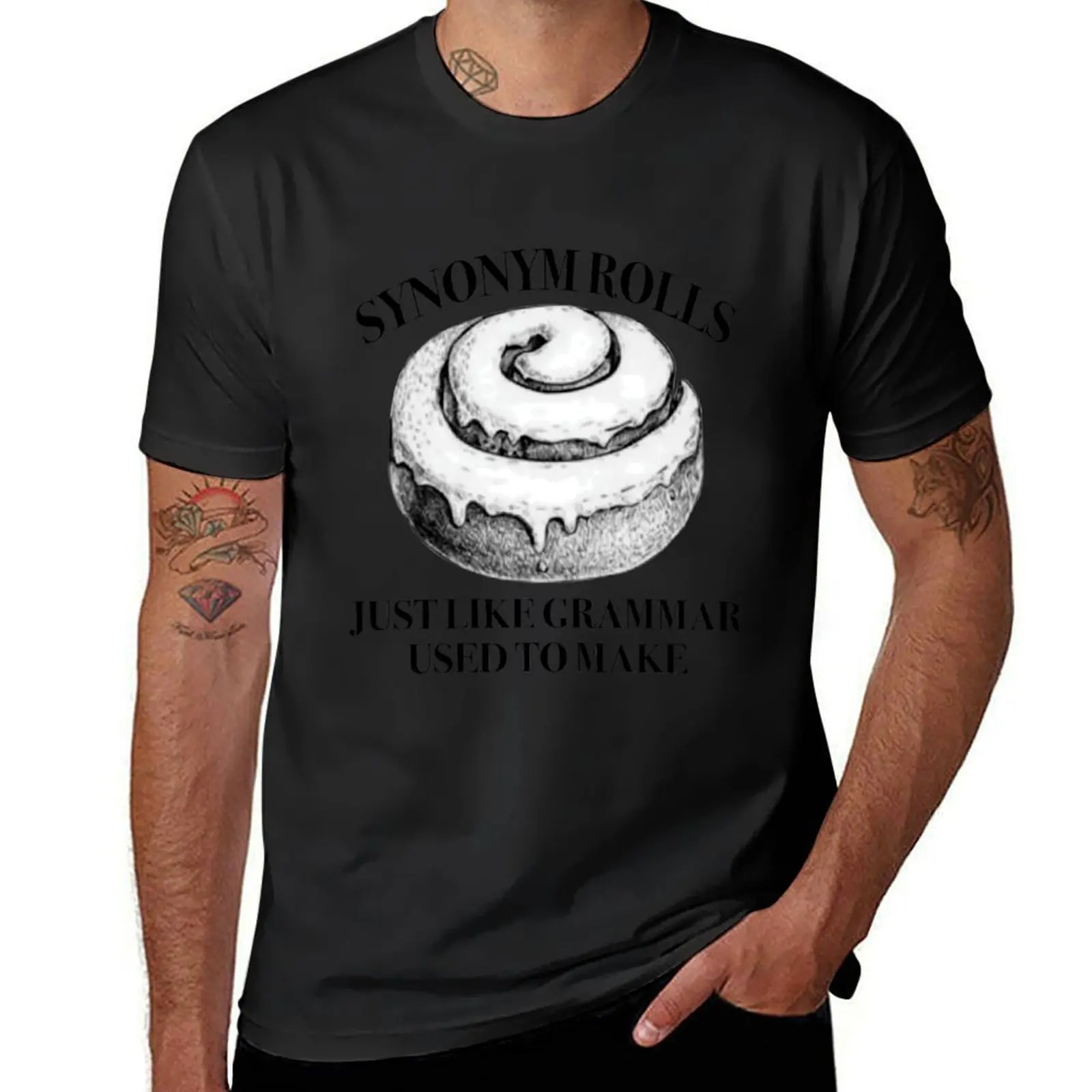 

Synonym rolls just like grammar used to make T-Shirt summer tops quick-drying heavy weight t shirts for men