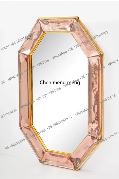 a17 Mirror Nordic Round Clothing Store Bathroom  ins Decorative Home Hanging   Makeup Mirror