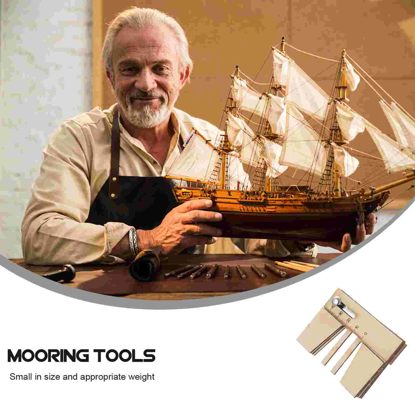 Wooden Mooring Tool DIY Assist Device Compatible for Wooden Classic Sailing Model Mooring tools