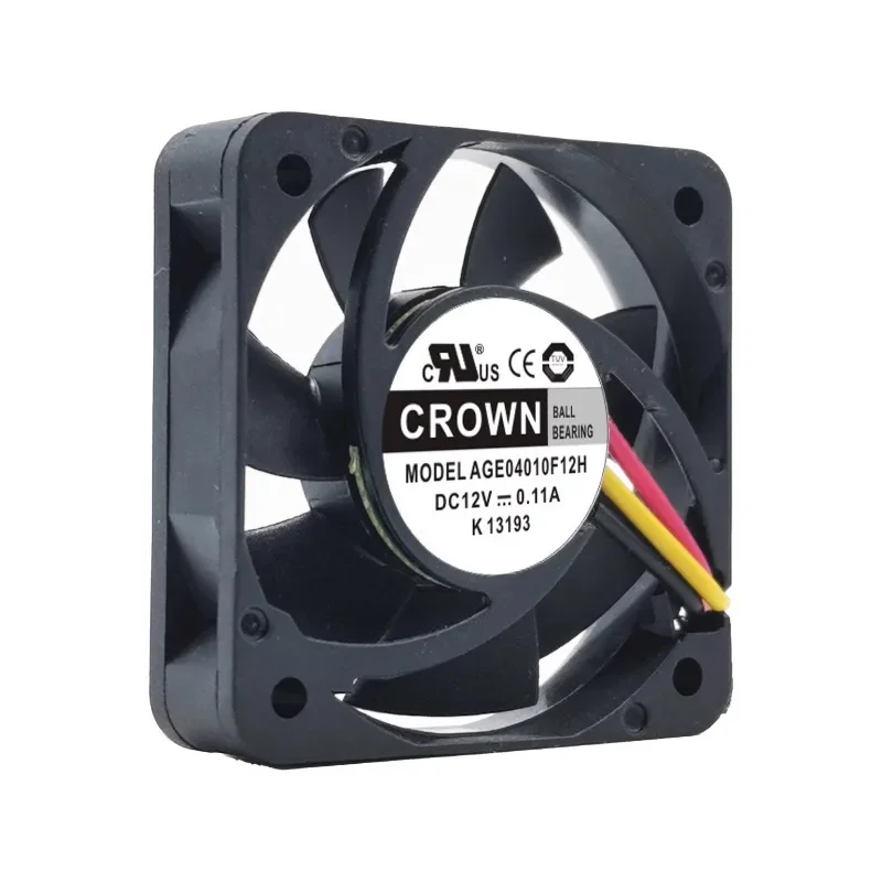 New Cooler Fan for CROWN AGE04010F12H 12V 0.11A 4010 4CM Cooling Fan 40*40*10mm