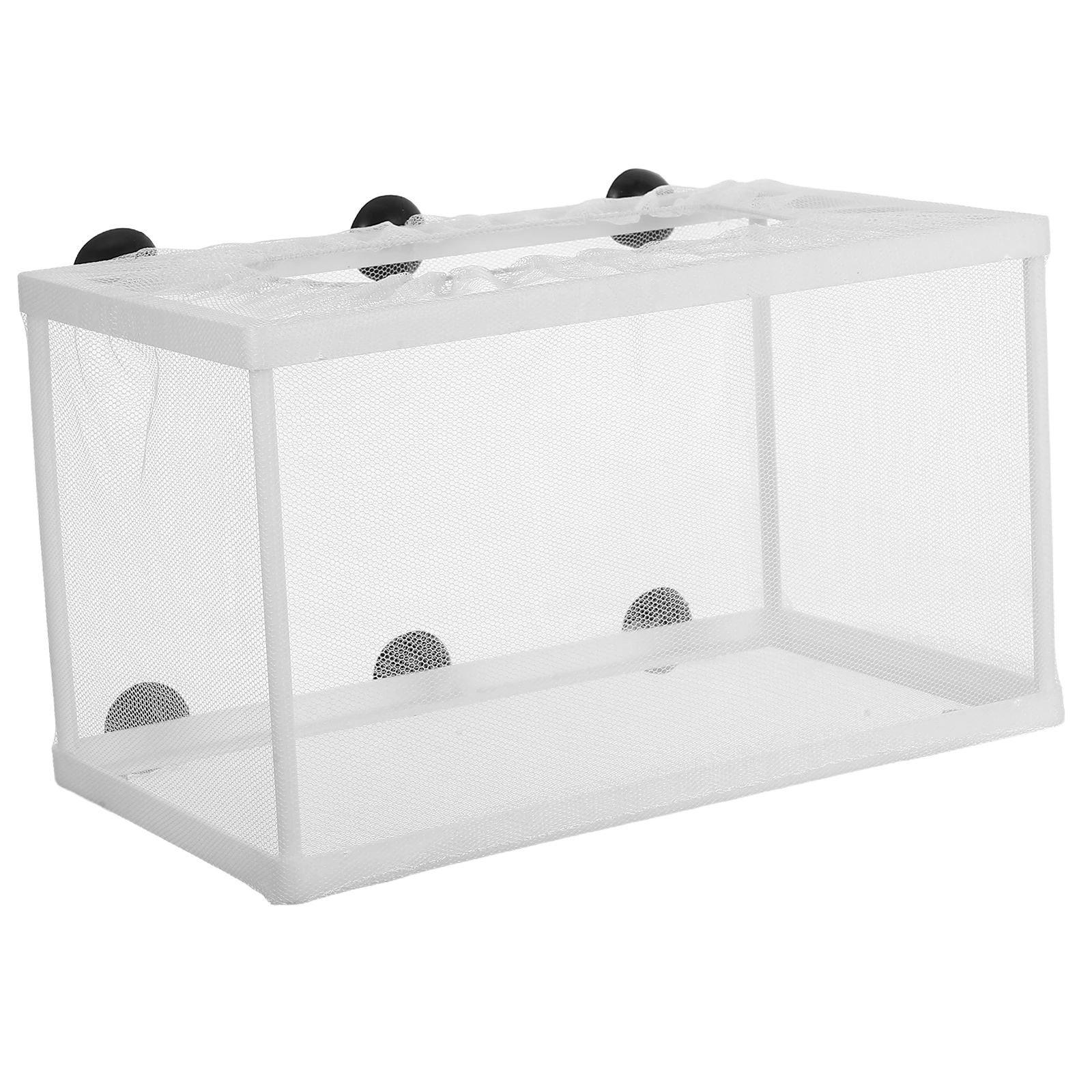 

Aquarium Isolation Box Fish Net Tank Fry Breeder Holder Incubator Nursery for Betta Plastic Frame Polyester Net Separate
