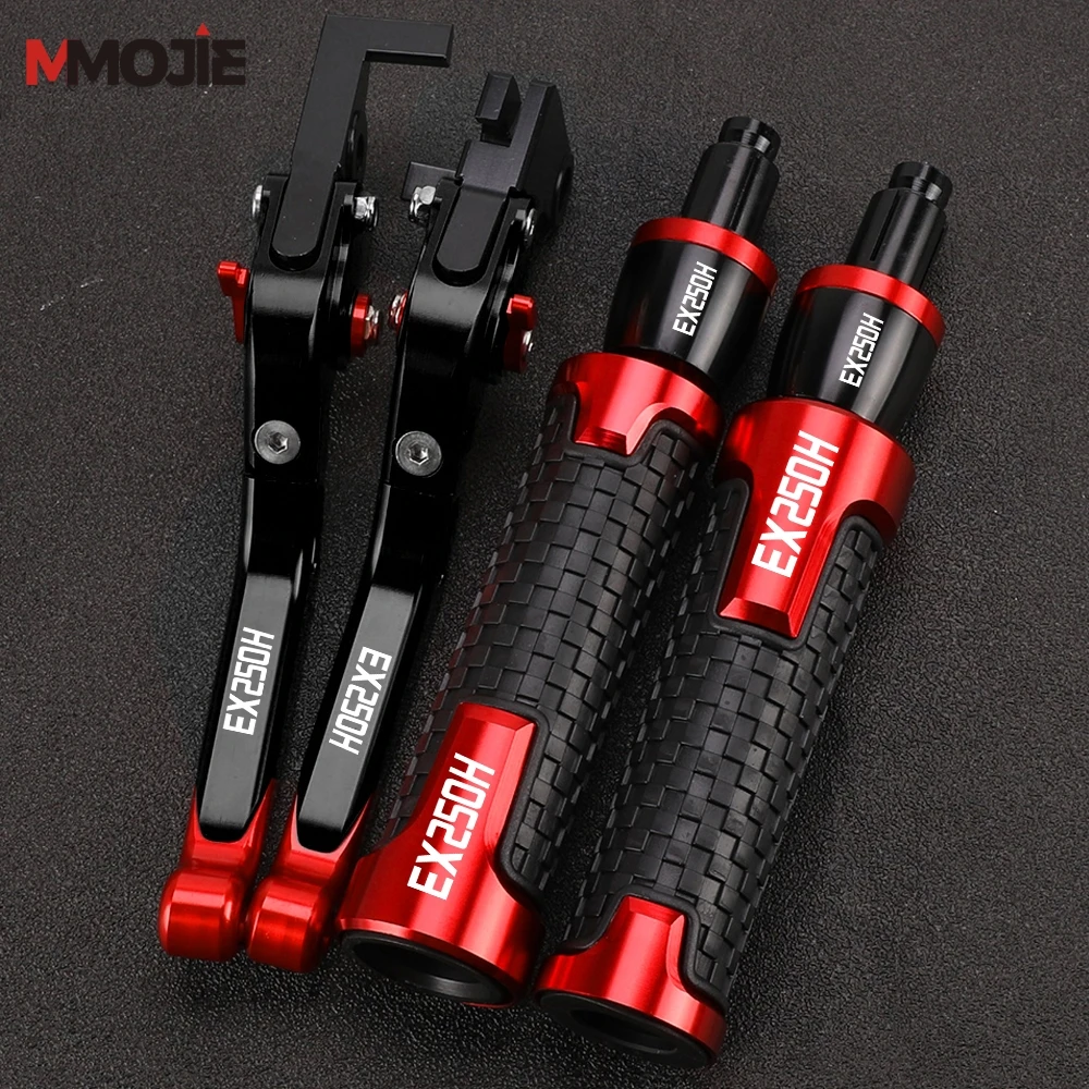 EX 250H 2006 2005 2004 2003 7/8'' 22mm Lenkergriffe Enden FÜR Kawasaki EX250H 1988-2007 Faltbare Bremskupplungshebel