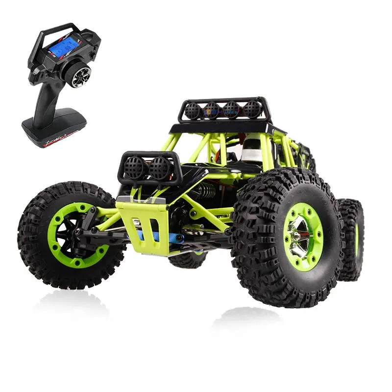 WLtoys 12428 1:12 4WD RC Auto da corsa ad alta velocità Off-Road Telecomando in lega Camion da arrampicata LED Luce Buggy Ragazzi Giocattoli Regalo