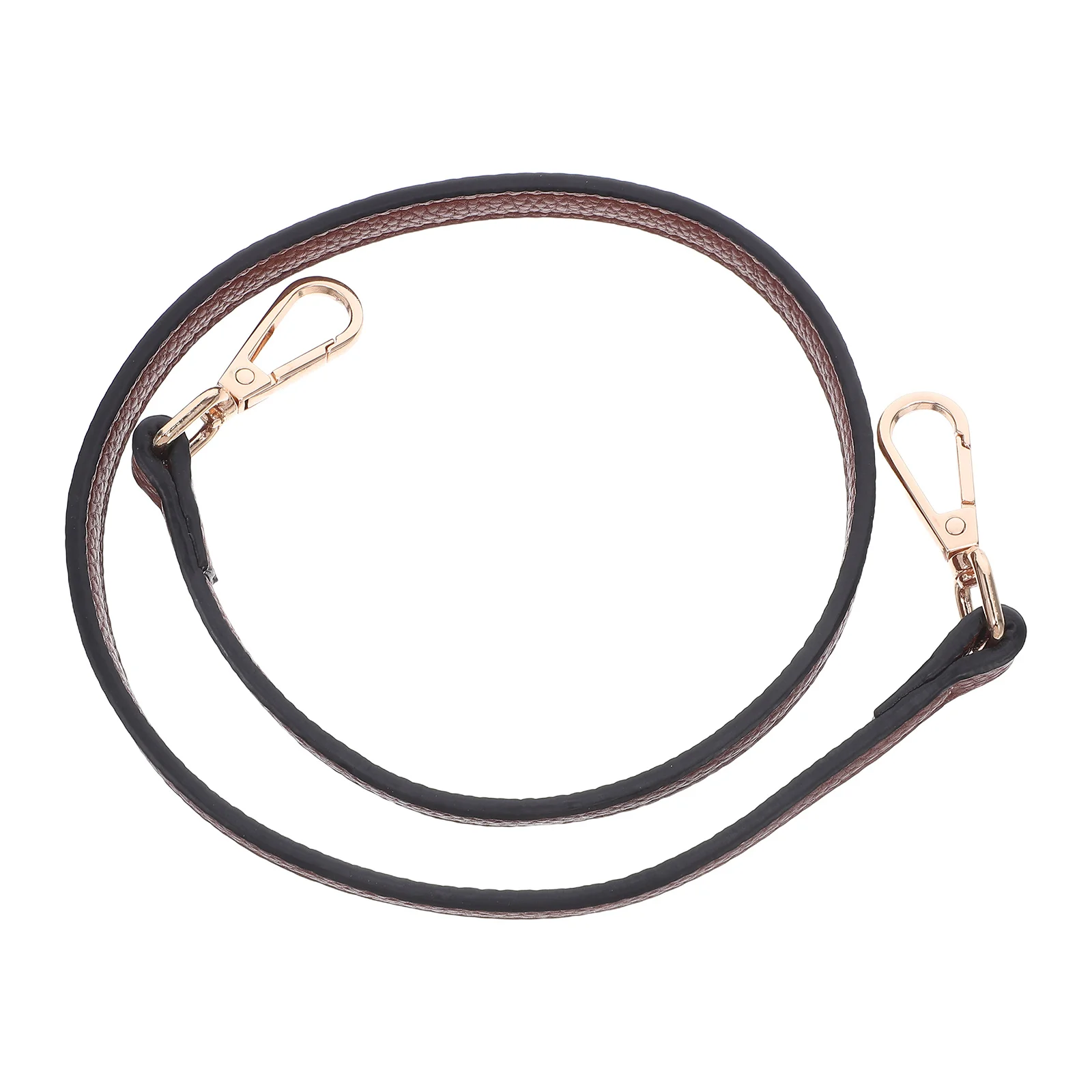 

PU Handbag Strap Brown Shoulder Bag Strap with Rotating Metal Buckle for Women DIY Purses Briefcases Accessories