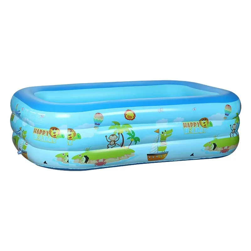 

High Quality Family Outdoor Above Ground Garden Multiple Size Printing Rectangle PVC Inflatable Swimming Pool