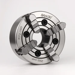 K72-125/160/200/250 (4.92/6.3/7.87/9.84ft) 4Jaw Independent Lathe Manual Chuck For Mechanical Lathe For Wood Process