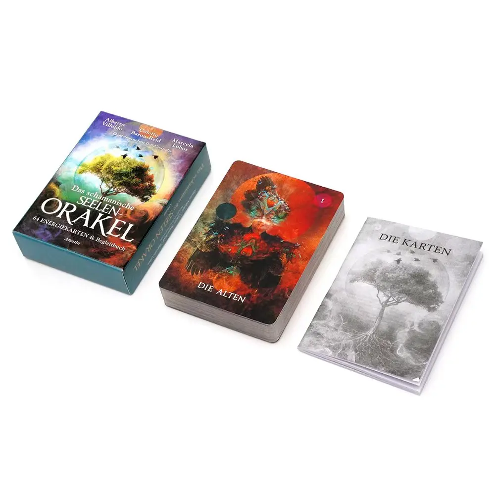    2025年ニュージャーマン版ダス・シャマニシュ・セーレン・オラクル・タロット・プロフェシー・ディバニオン・コミック・タロットカード・ファミリーパーティー・ボードゲーム