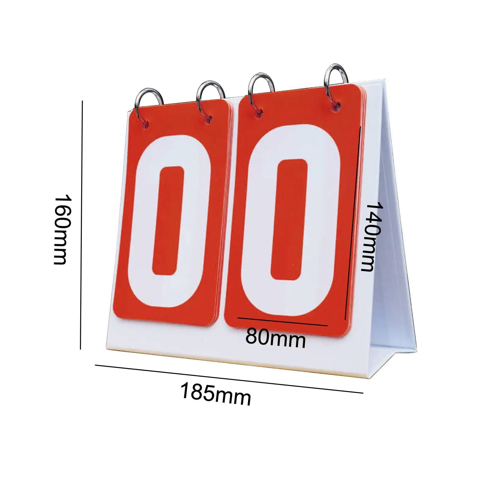 Tabletop Score Flipper 2 digits Manual Score Flip Cards Sports Scoreboard for Tennis Ball Football Outdoor Team Games Volleyball