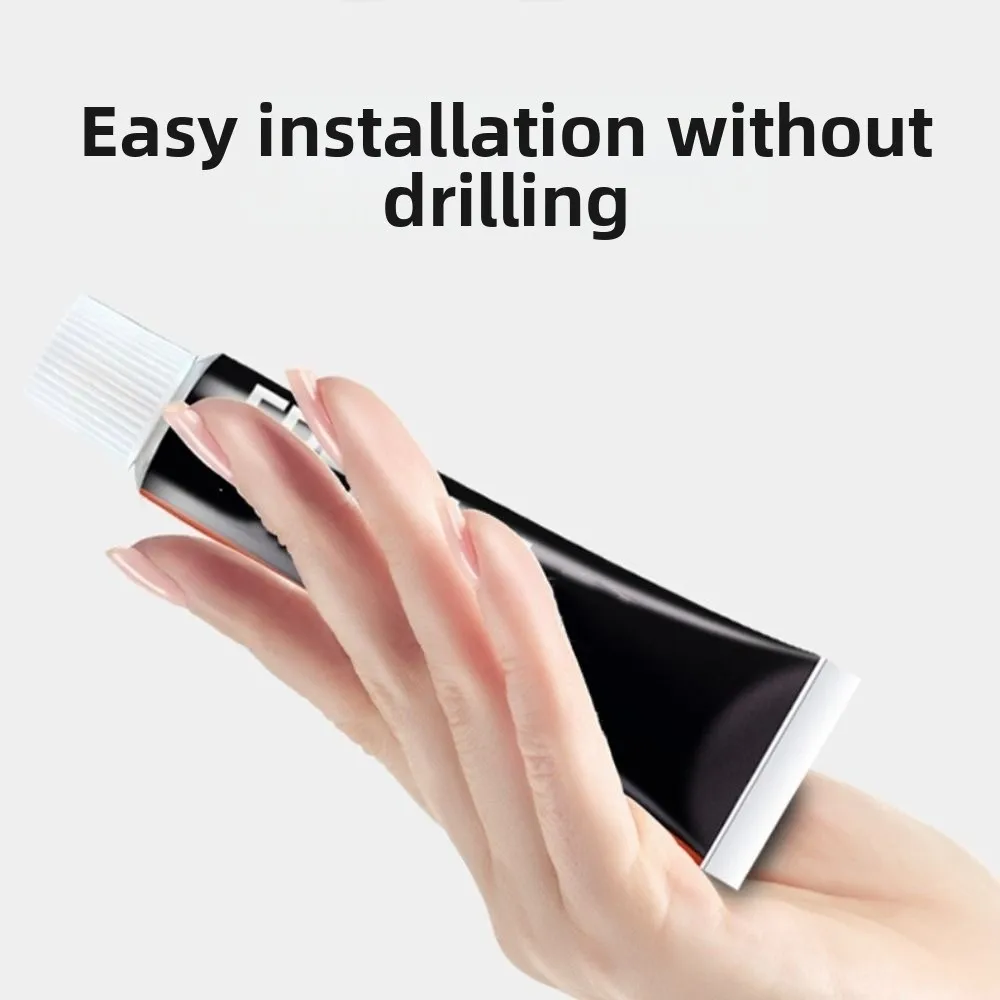 

2Pcs Waterproof Stainless Steel Mop Holder Space Saving No Punching Mop Clip Rack Rust-Proof Large Load Bearing