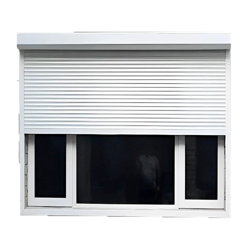 Aluminum alloy electric roller shutter window household anti-theft intelligent lifting roller shutter silent manual sunshade rol