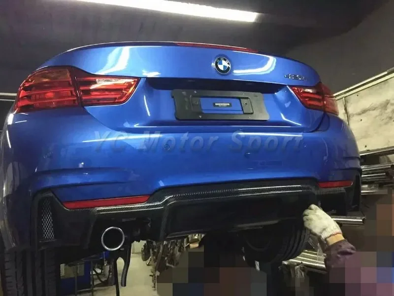

Car Accessories Carbon Fiber Rear Diffuser Fit For 2014-2015 4 Series Gran Coupe F32 F33 F36 EDC Style Rear Under Diffuser