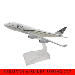 JASON TUTU 16cm Pakistan PIA Boeing 747 Airplane Model Airplane Diecast Metal 1/400 Scale Planes