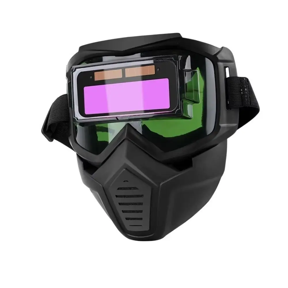 Auto Darkening Welding Mask Adjustable Band Impact Resistant Welding Glasses Face Shield Work Protective Face Protector Cutting