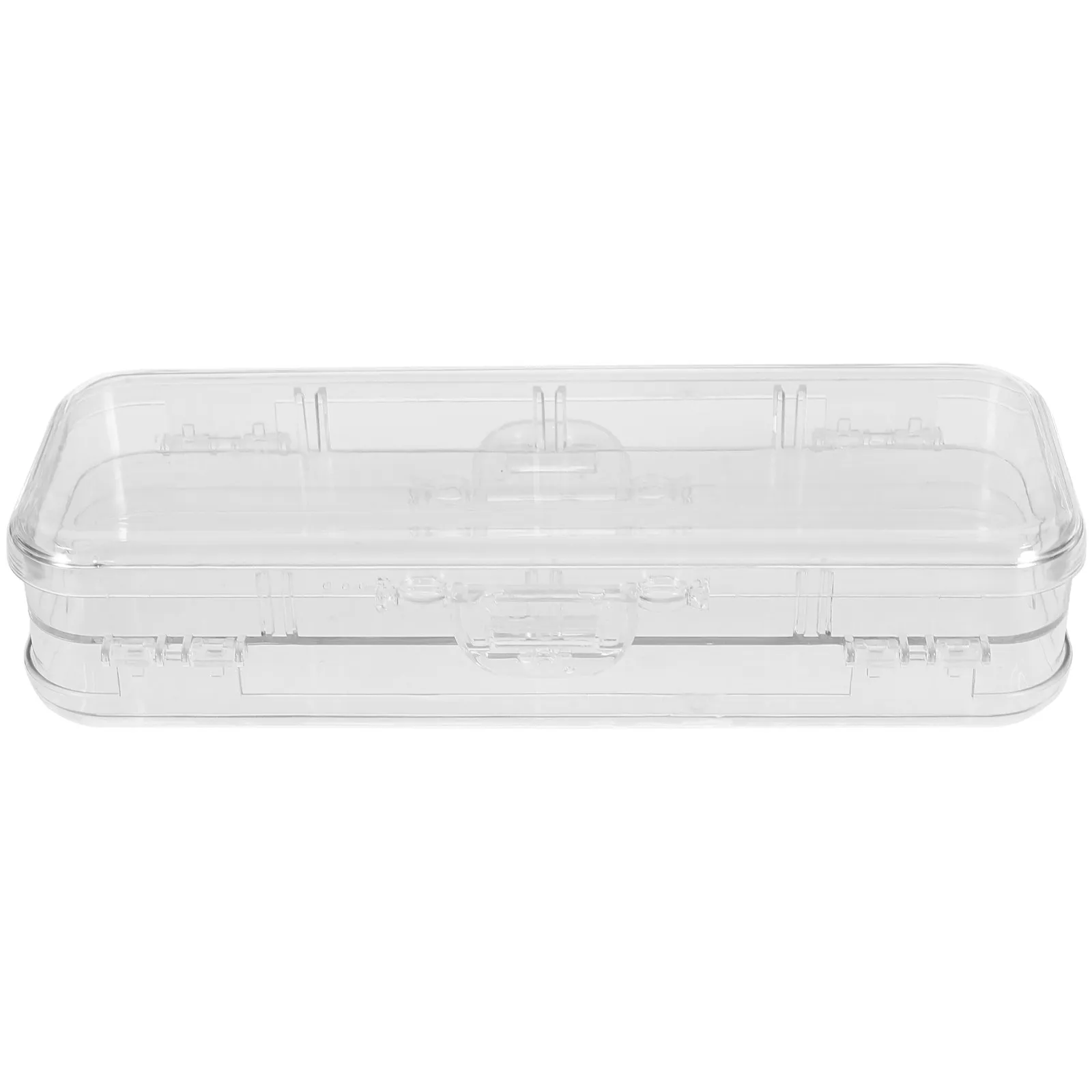 Convenient Stationery Storage Box Plastic Pencil Box For Pens Pencils Erasers Sharpener Portable Pen Container Lightweight