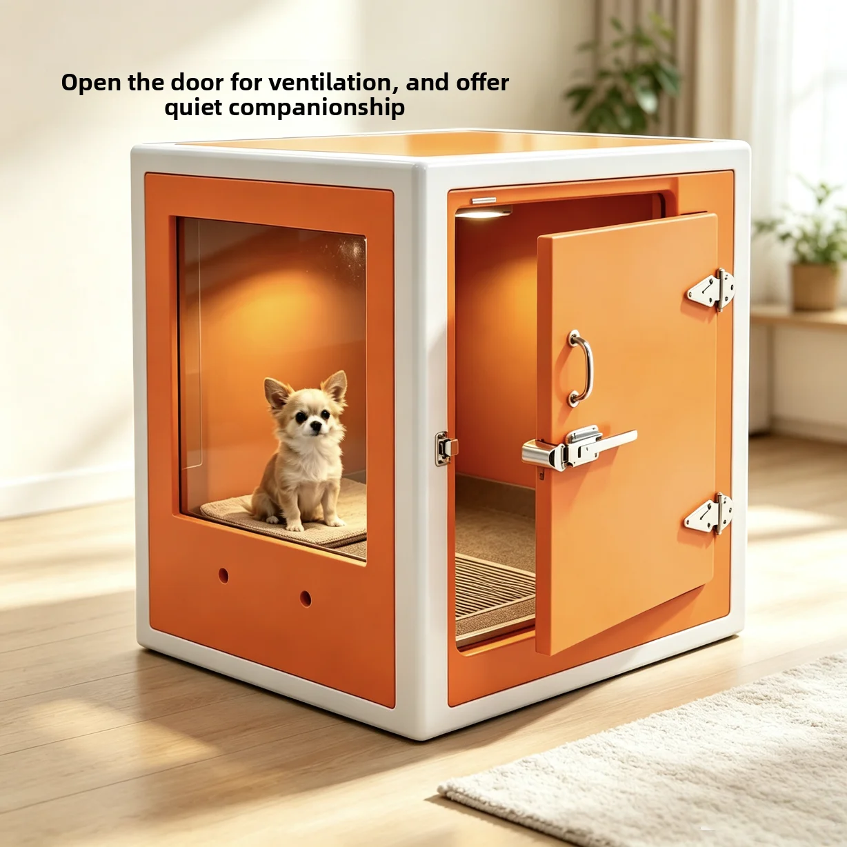ZHAYA Pet Soundproof Box Multifunctional Indoor Acoustic Cabin Quiet House for Cats Dogs Birds Parrots Small Display Storage