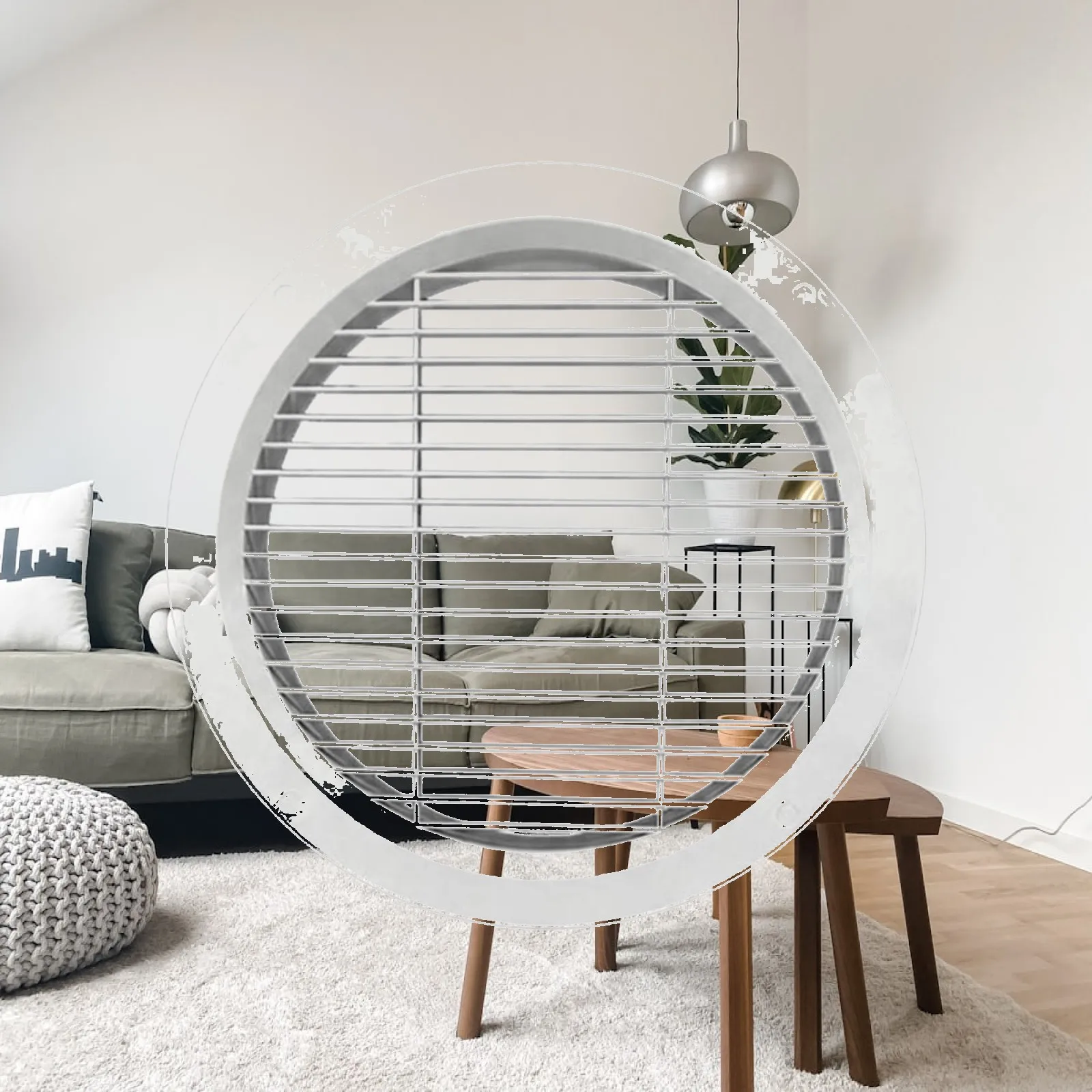Round Air Vent Grille for Car Window ABS Overhead Vent Low Profile Directional Airflow for AC Systems