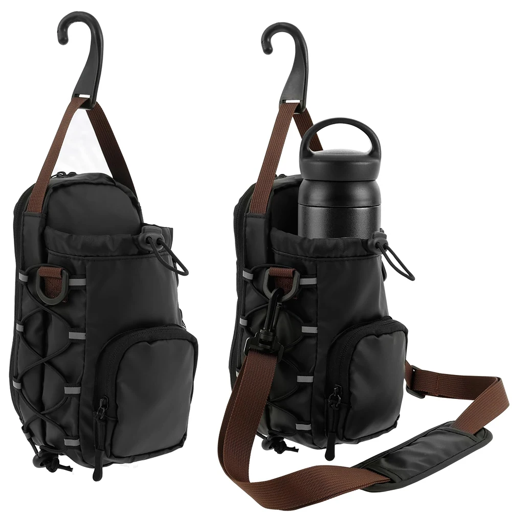 

Magnetic Gym Chest Pouch with Bottle Holder Gym Crossbody Bag Gym Bottle Carrier Bag for Men Women Gym Accessories Organizer