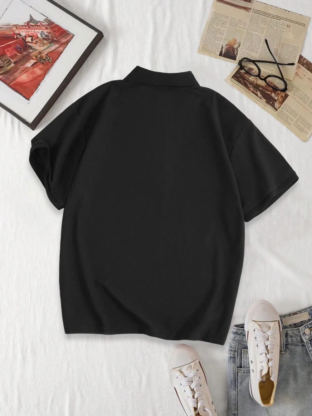 The Cross And Jesus Prints Polo Shirt Mens Sporty Short Sleeve Tops Summer Breathable Lapel T-Shirts Casual Male New Workwear