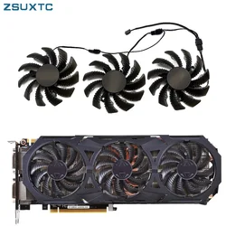 Ventiladores de refrigeración GTX970 de 75MM, 2/3 pines, PLD08010S12H, para tarjetas gráficas Gigabyte GTX 970, Windforce G1, como enfriador de CPU de repuesto