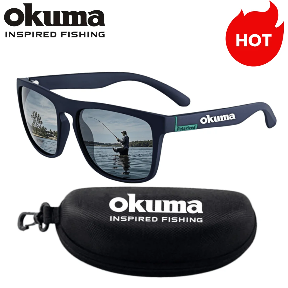 Okuma Polarisierte Sonnenbrille für Damen und Herren, UV-beständige Sonnenbrille, bequeme Okuma Sonnenbrille zum Angeln, Fahren, Laufen, UV400