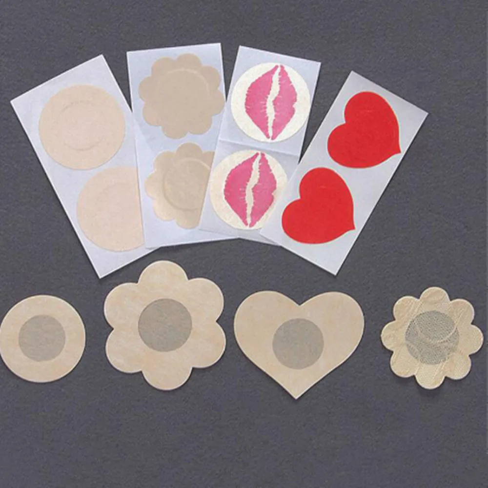 5 Pairs(10PCS) Sexy Pasties Stickers Women Breast Bra Nipple Cover Self Adhesive Bra Nipple Cover Anti convex point A022