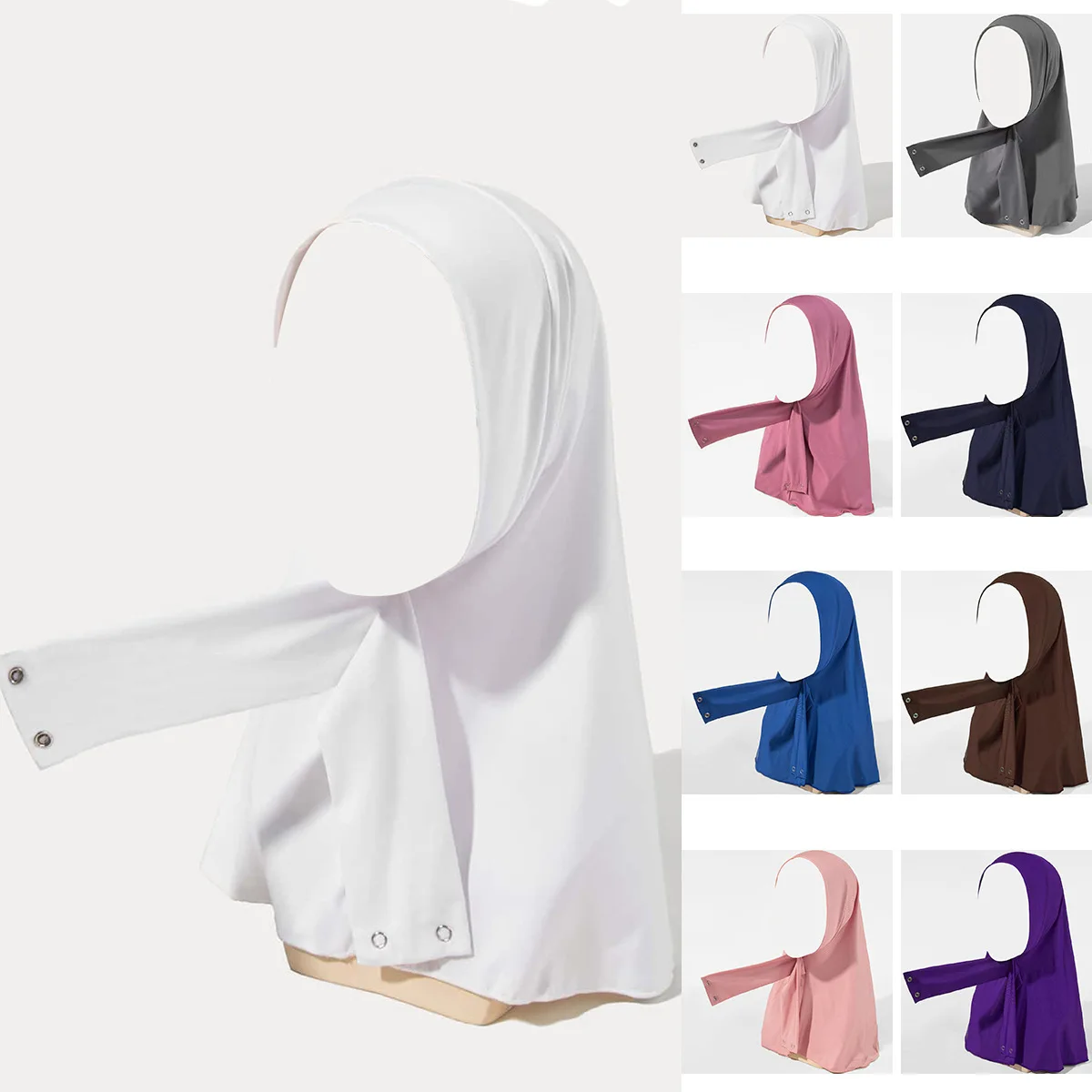 

Soft Muslim Elastic Headscarf Cap Inner Hijab Caps Islamic Underscarf Bonnet India Hats Female Headwrap New