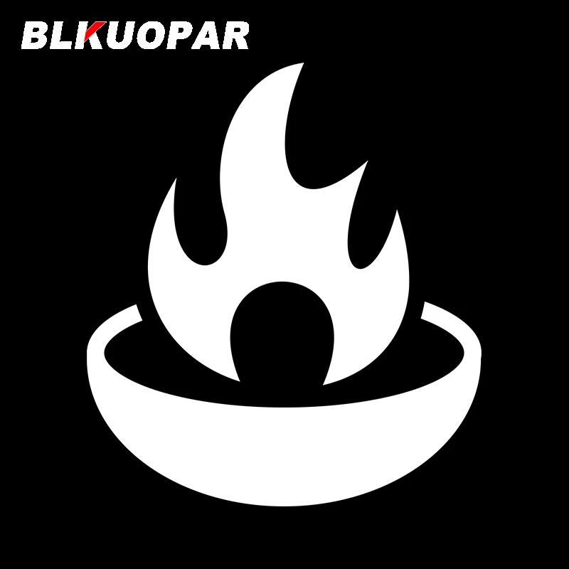 BLKUOPAR For Fire Bowl Car Stickers Waterproof Anime Decals Creative Scratch-Proof Skateboard Air Conditioner Decor Car Label