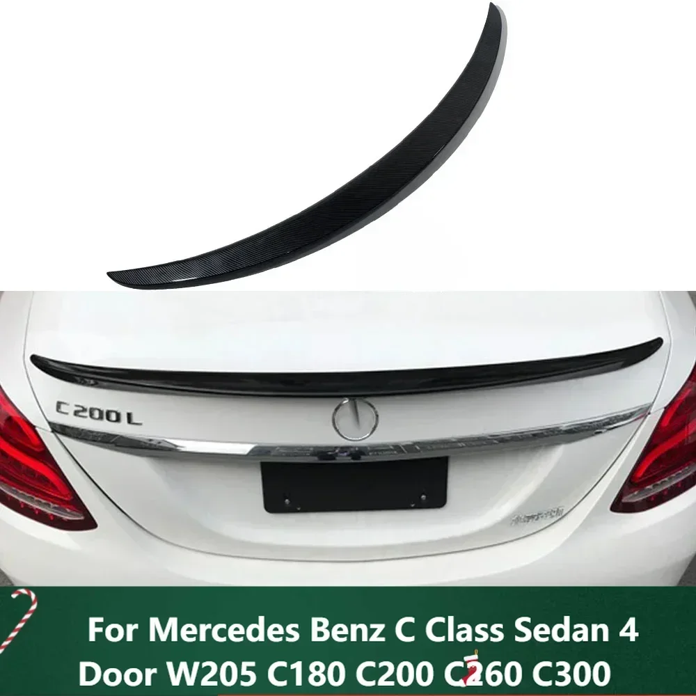 

New！Ducktail Trunk Lid Car Spoiler Wings Exterior Styling For Mercedes Benz C Class Sedan 4 Door W205 C180 C200 C260 C300 2015-2