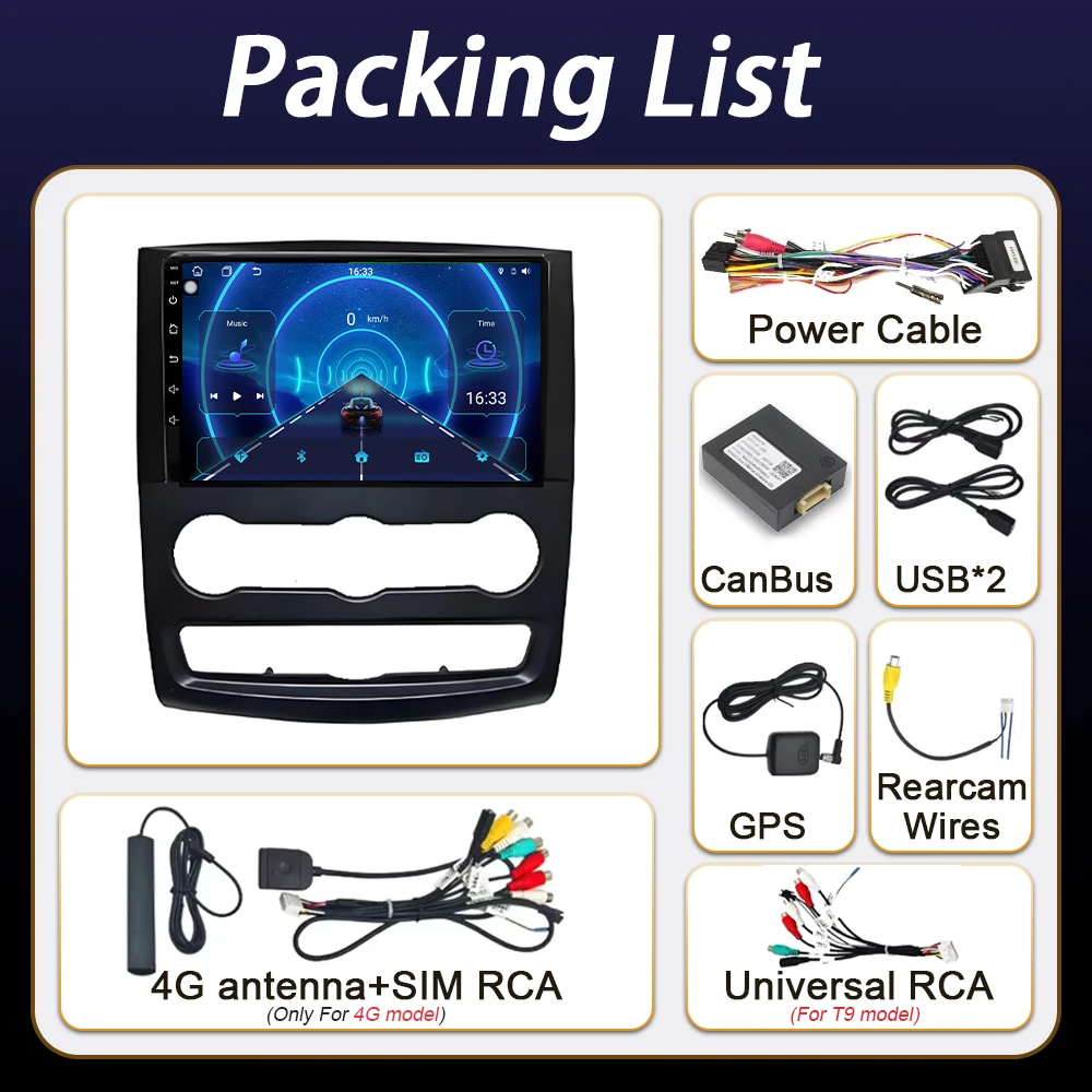Car Radio Android 16 Carplay For Benz Sprinter Volkswagen Crafter 2009 2010 2011-2016 Multimedia Player Stereo Head Unit 4G WiFi