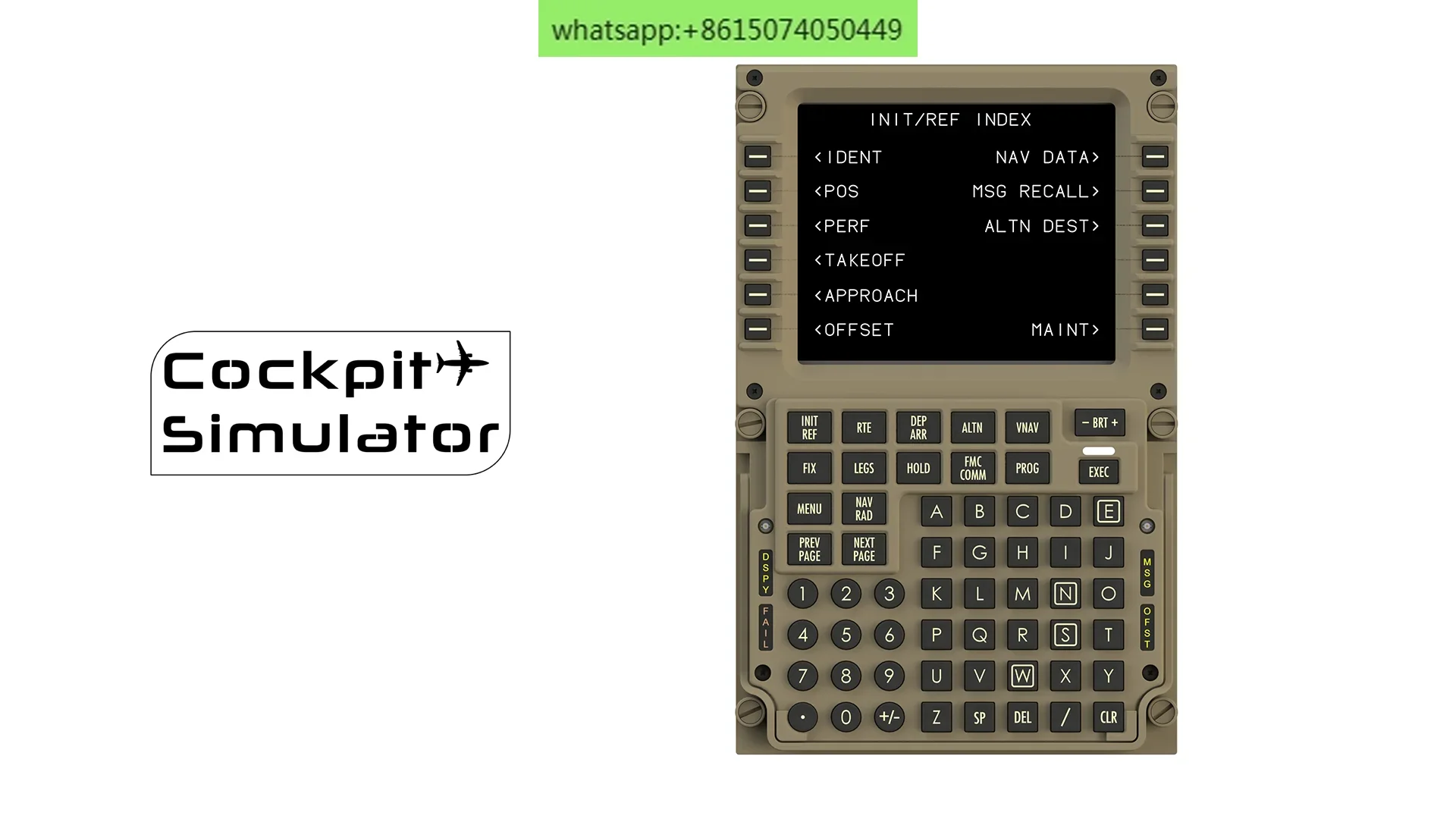

Airplane brother cs boeing 777 cdu v2 metal fmc 2020 simulated flight p3d pmdg2024