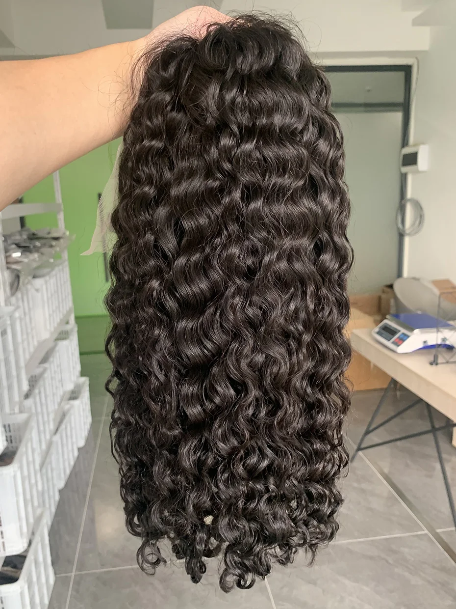 Real 250 Density 13x4 Short Bob Wet and Wavy Human Hair Wigs Vietnam Raw Virgin Double Drawn Water Wave 13x6 Frontal Wig HD Lace