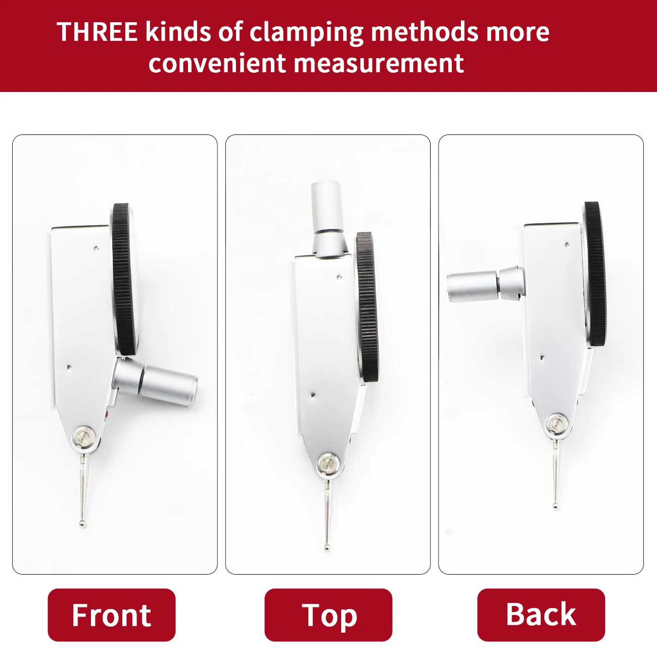 SHANHR 0-0.8mm 0.01mm Level Gauge Precision Metric Dovetail Rails Dial Test Indicator Measuring Instrument Tool