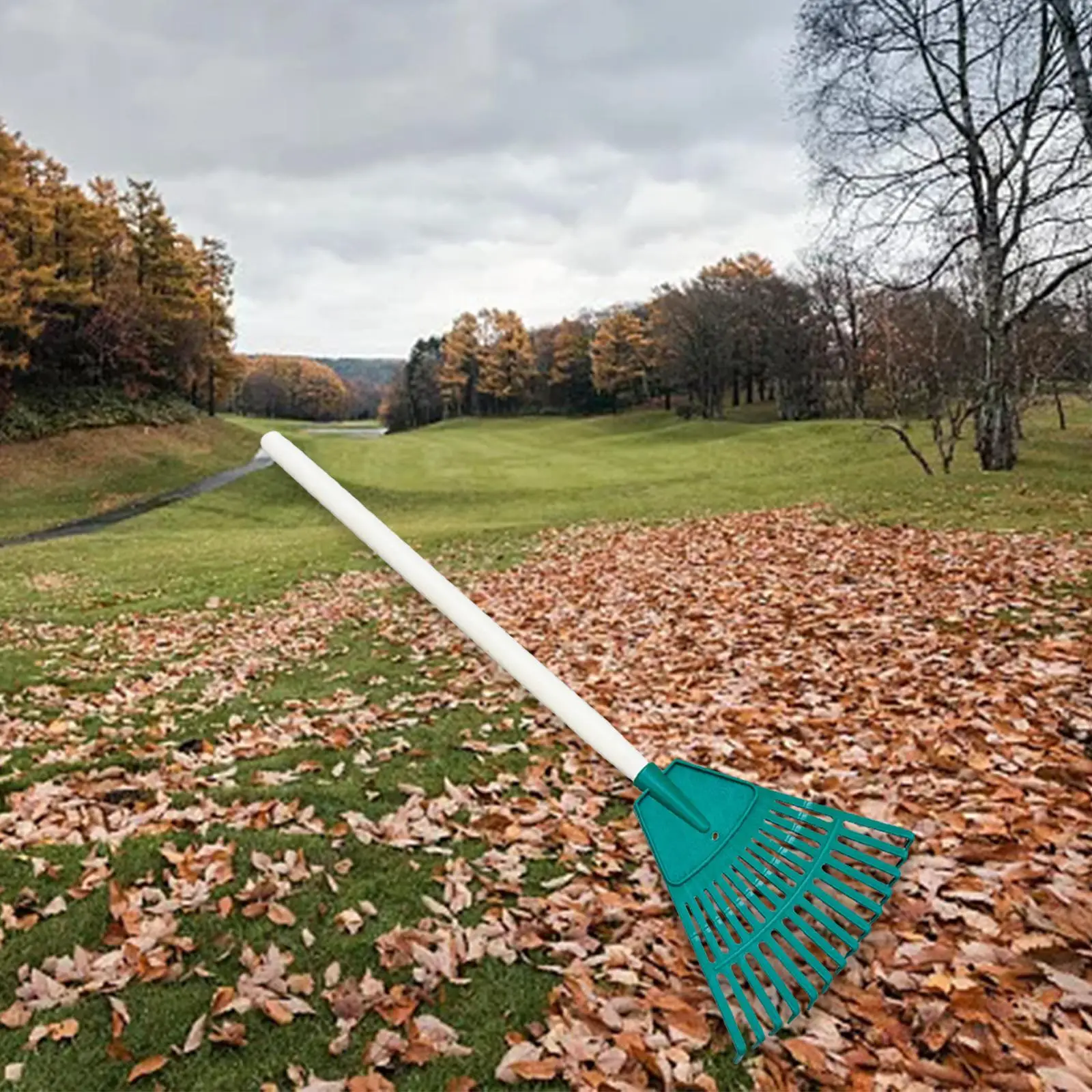 Grass Leaf Rakes Ergonomic Heavy Duty Detachable Garden Rakes for Clean up of Plants Garden Cleaning Grass Yard Loosening Soil