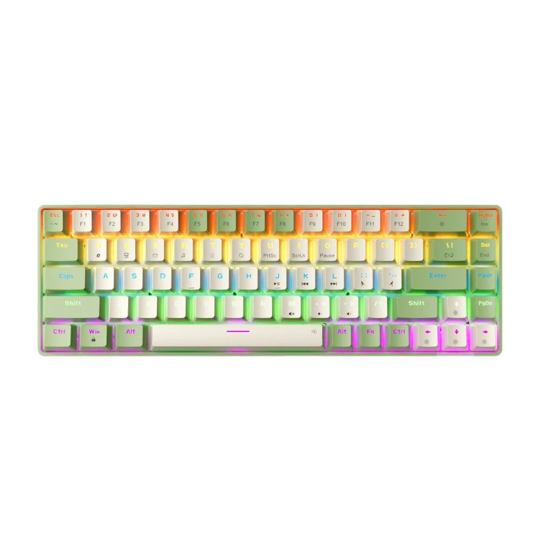 

Mechanical keyboard 68 keys N-J6PRO wired game office portable green axis red axis tea axis marquee