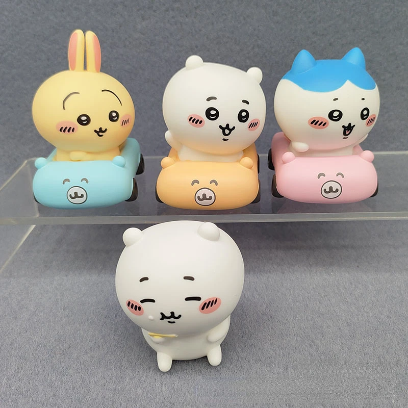 6/8pcs Set Anime Figure Doll ちいかわ ハチワレ Cute DIY Cake Topper Car Desktop Decorations Toys Kawaii Action Figurine Gifts for Kids