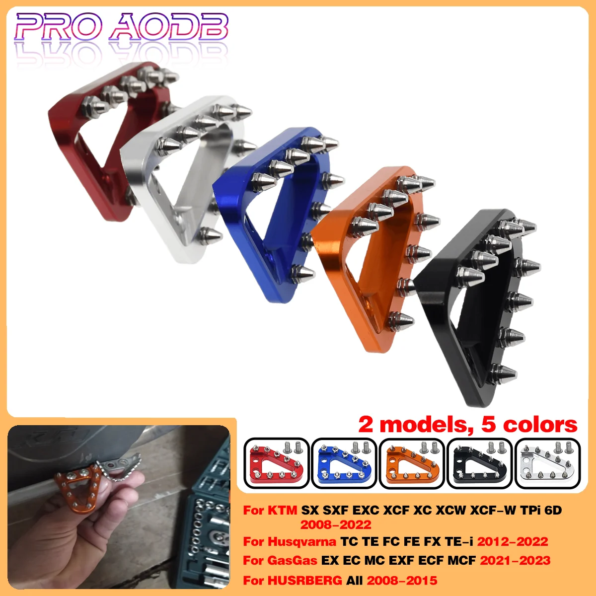 

Motorcycle CNC Brake Pedal Lever Tip Plate For For Husqvarna 125 150 200 250 300 350 400 450 501cc TC TE FC FE FX TE-i 2012-2022