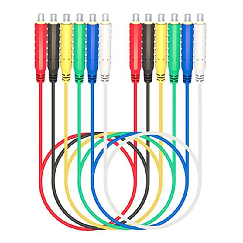 6PCS Magnetic Test Leads Silicone Soft Flexible Jumper Test Wires 30V AC5A 3.3FT Magnetic Test Leads