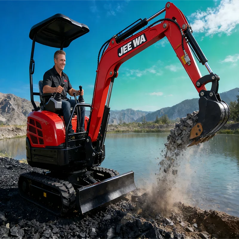 Excavator mini 1,3 ton terlaris, mesin Kubota diesel Euro5 EPA CE, crawler, excavator kecil, pabrik China, harga murah